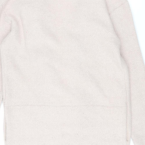 Marks and Spencer Womens Pink Overcoat Coat Size 10 Tie