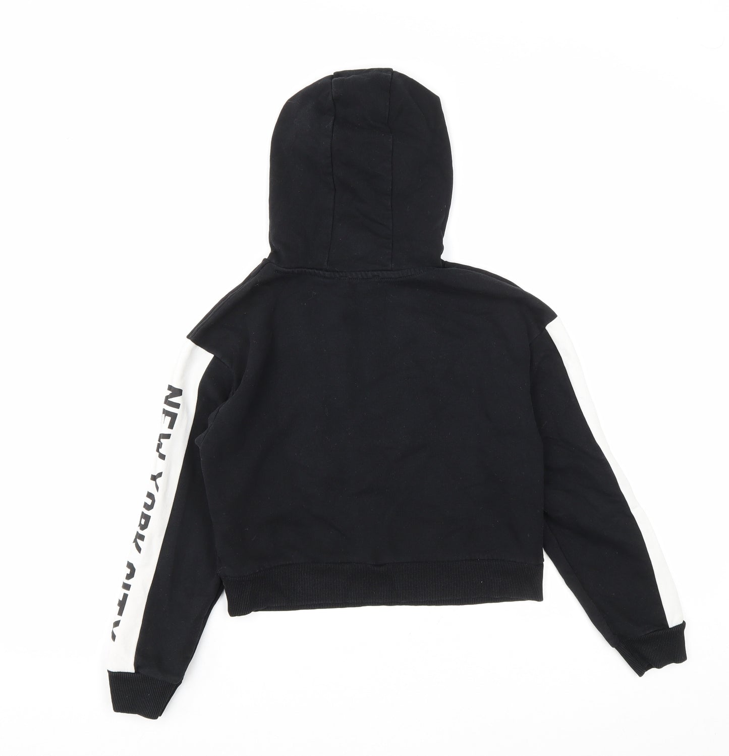 Primark Boys Black Cotton Pullover Hoodie Size 10-11 Years Pullover - 89