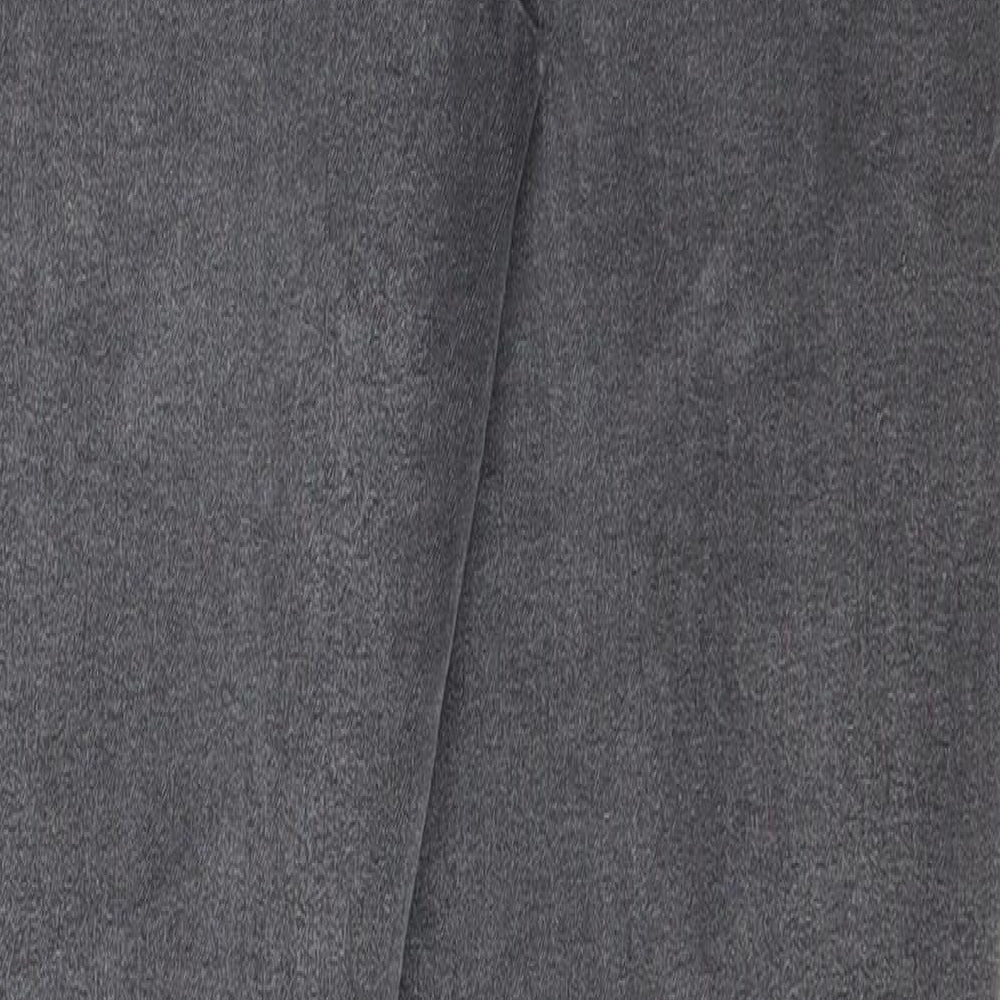 TU Womens Grey Cotton Jegging Jeans Size 14 L29 in Regular Zip