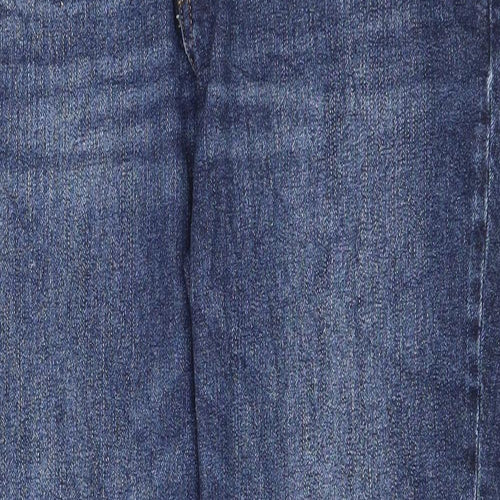 Gap Womens Blue Cotton Straight Jeans Size 34 in L28 in Regular Zip