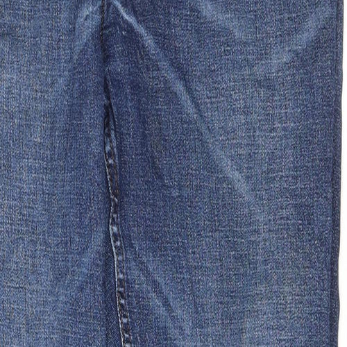 NEXT Mens Blue Cotton Straight Jeans Size 38 in L30 in Regular Zip