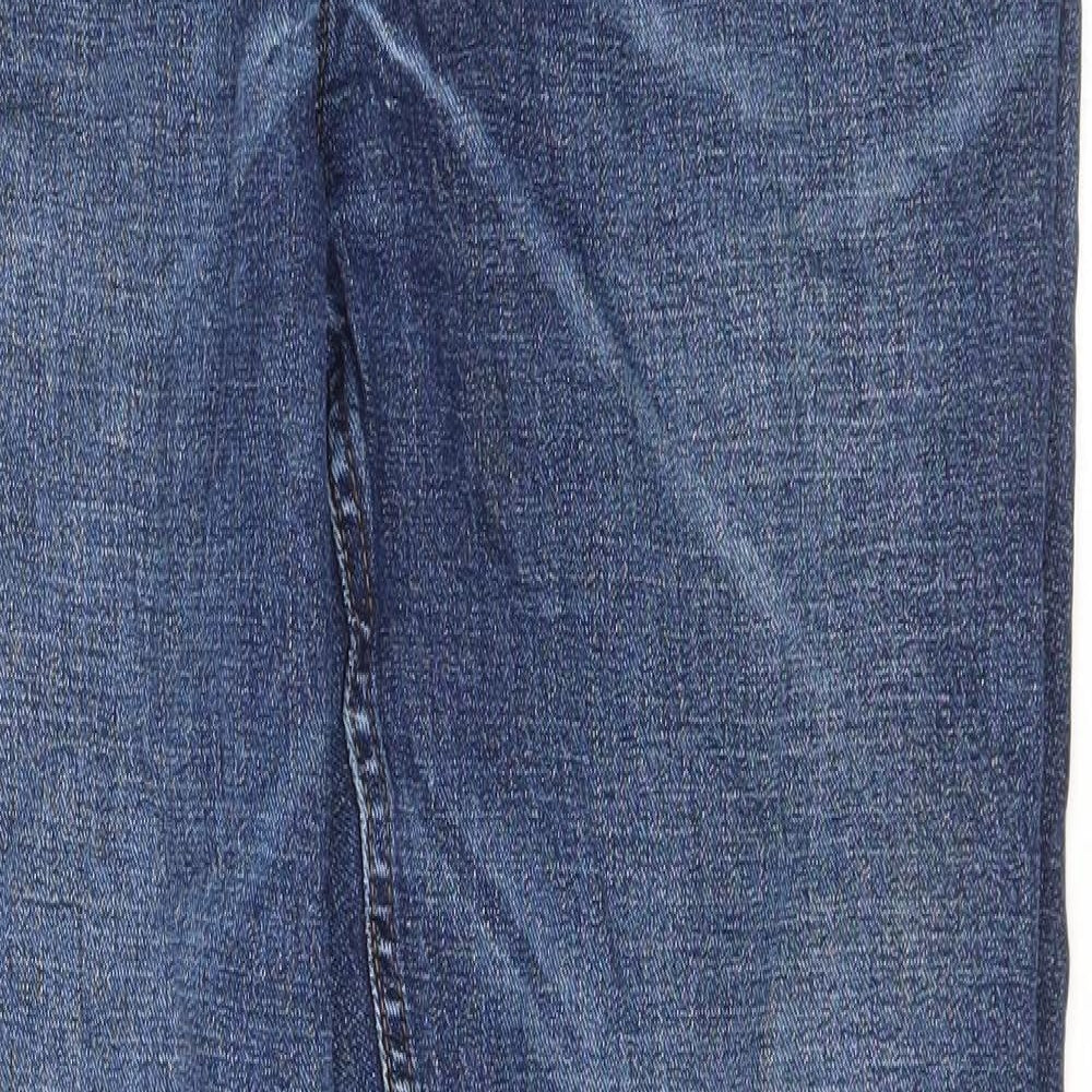 NEXT Mens Blue Cotton Straight Jeans Size 38 in L30 in Regular Zip
