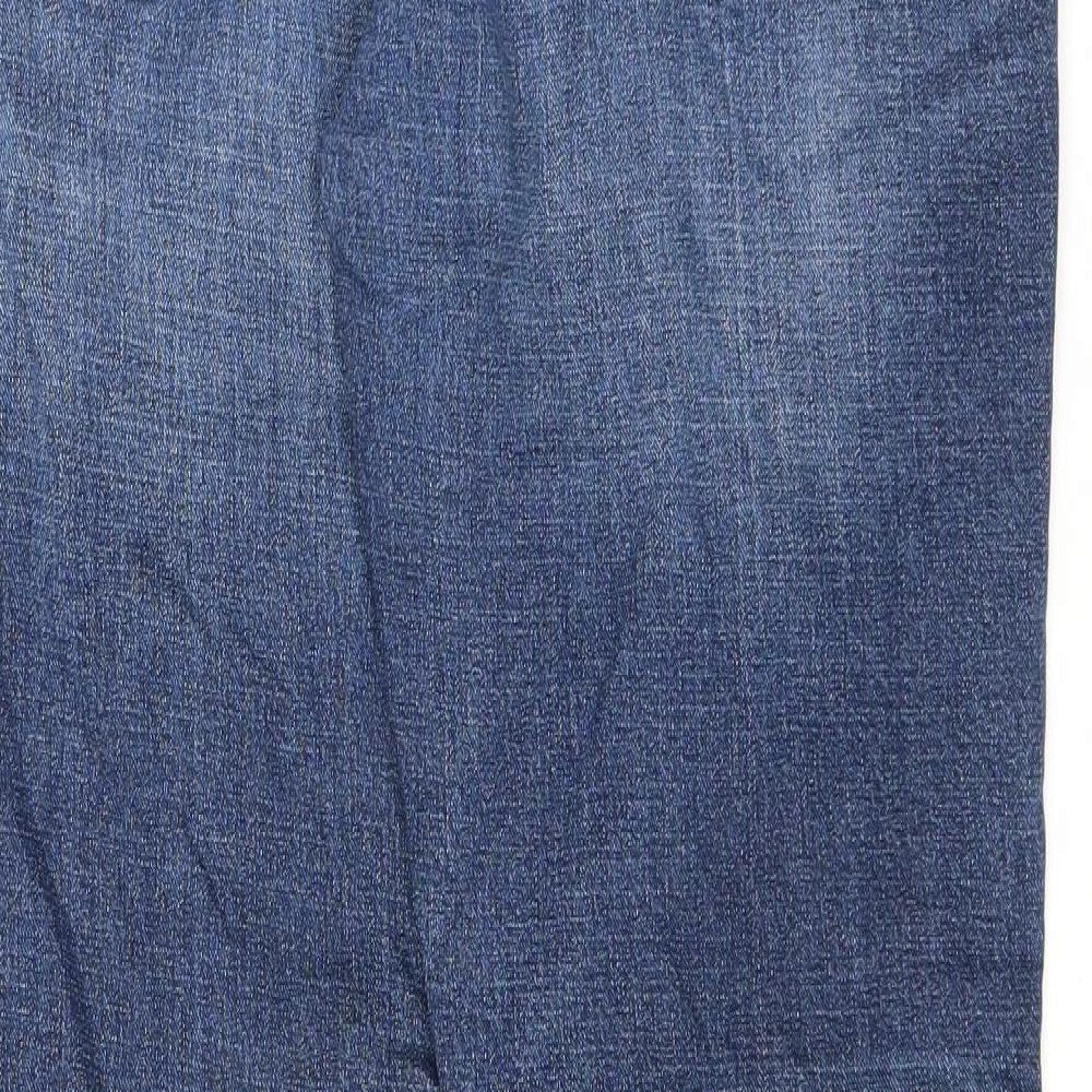 NEXT Mens Blue Cotton Straight Jeans Size 38 in L30 in Regular Zip