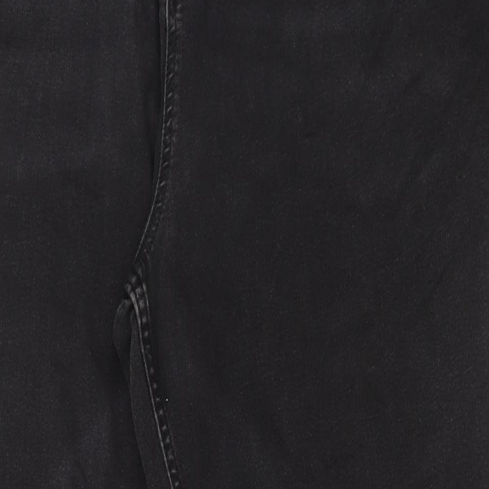 Marks and Spencer Womens Black Cotton Skinny Jeans Size 22 L30 in Regular Button