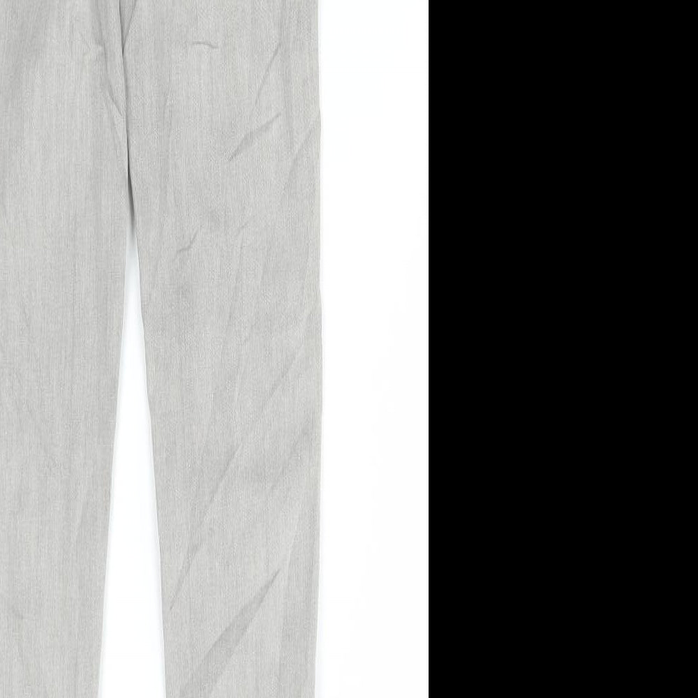 Marks and Spencer Womens Grey Cotton Skinny Jeans Size 6 L28 in Regular Button