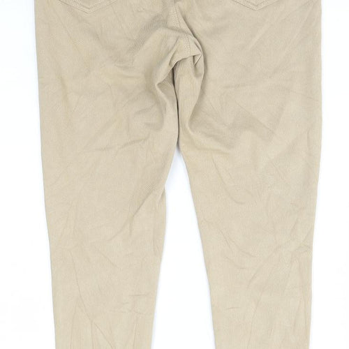 Marks and Spencer Womens Beige Cotton Jegging Jeans Size 12 L28 in Regular