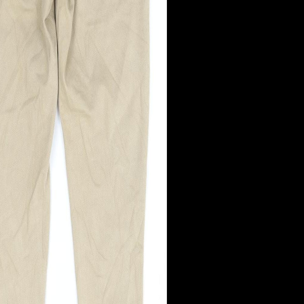 Marks and Spencer Womens Beige Cotton Jegging Jeans Size 12 L28 in Regular