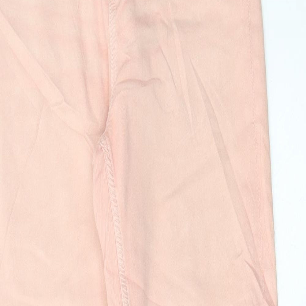 Marks and Spencer Womens Pink Cotton Skinny Jeans Size 8 L30 in Regular Button