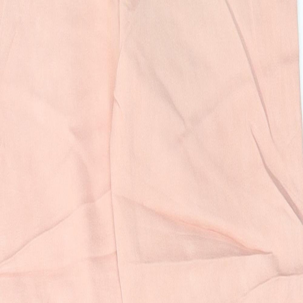Marks and Spencer Womens Pink Cotton Skinny Jeans Size 8 L30 in Regular Button