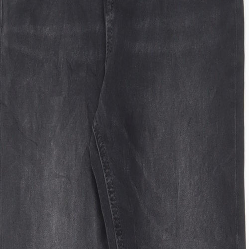 Marks and Spencer Womens Black Cotton Skinny Jeans Size 8 L30 in Regular Button