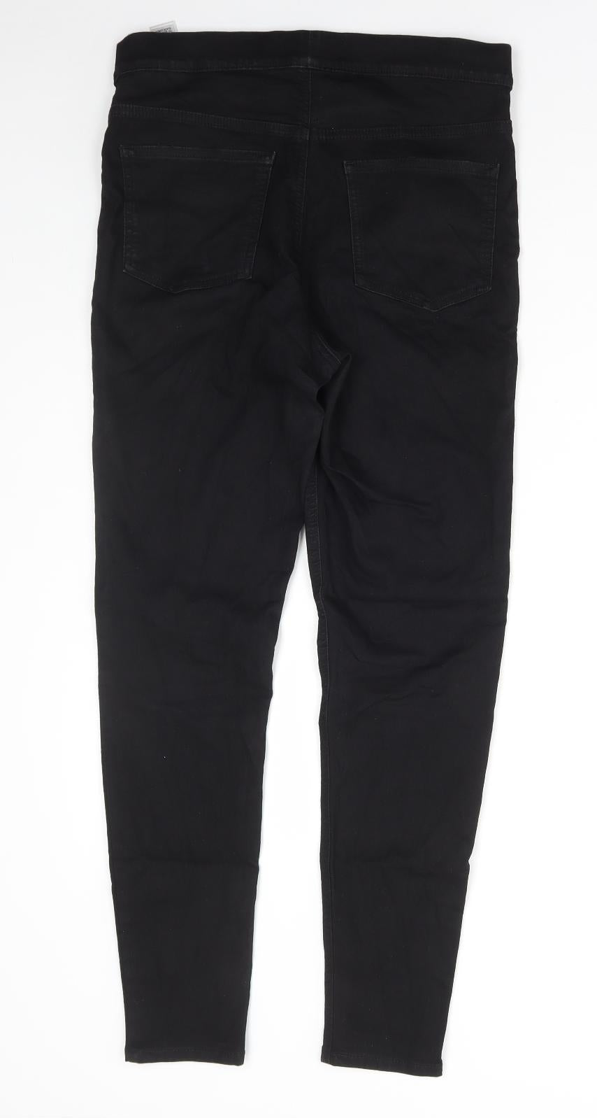 Marks and Spencer Womens Blue Cotton Jegging Jeans Size 12 L28 in Regular Button