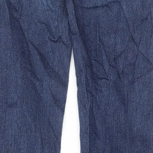 Marks and Spencer Womens Blue Cotton Skinny Jeans Size 4 L31 in Regular Button