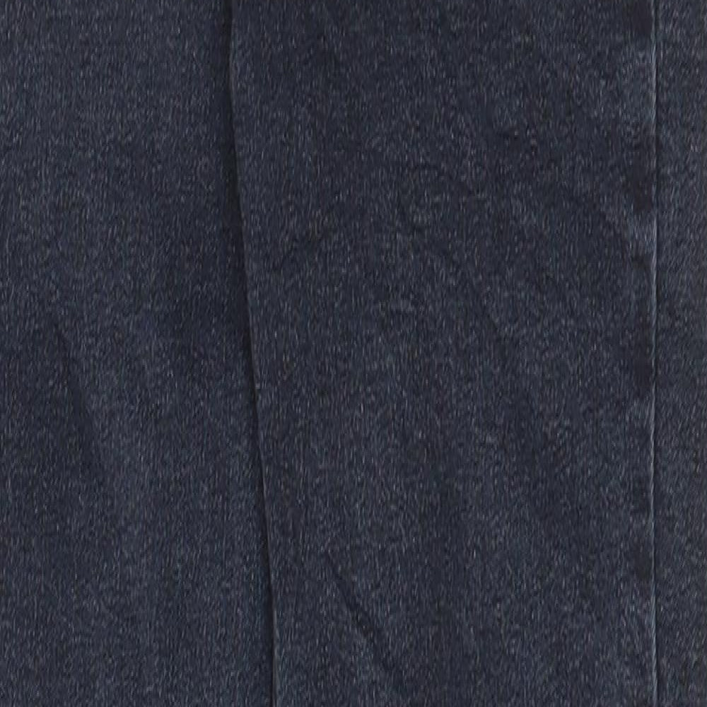 Zara Womens Black Cotton Skinny Jeans Size 6 L28 in Regular Button