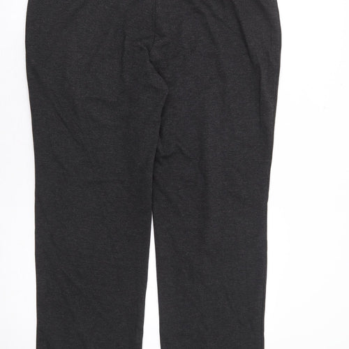 Marks and Spencer Womens Grey Polyester Trousers Size 36 in L29 in Regular