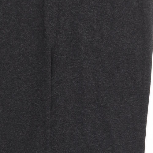 Marks and Spencer Womens Grey Polyester Trousers Size 36 in L29 in Regular