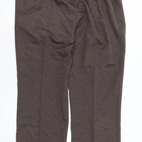 Autonomy Womens Brown Polyester Trousers Size 20 L29 in Regular