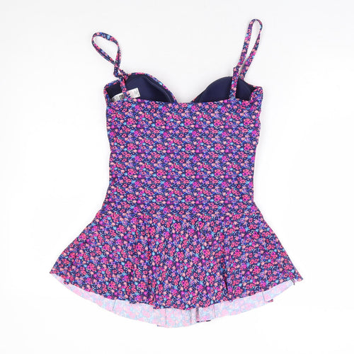 Dunnes Stores Womens Multicoloured Floral Polyamide Swimdress Size 12