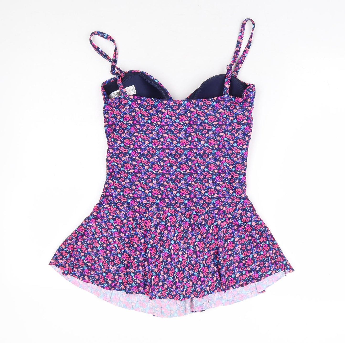 Dunnes Stores Womens Multicoloured Floral Polyamide Swimdress Size 12