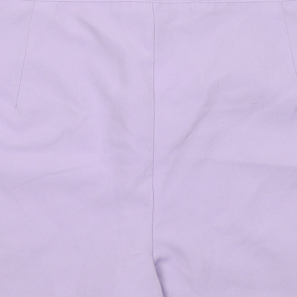 Boohoo Womens Purple Polyester Sailor Shorts Size 16 L16 in Regular Button