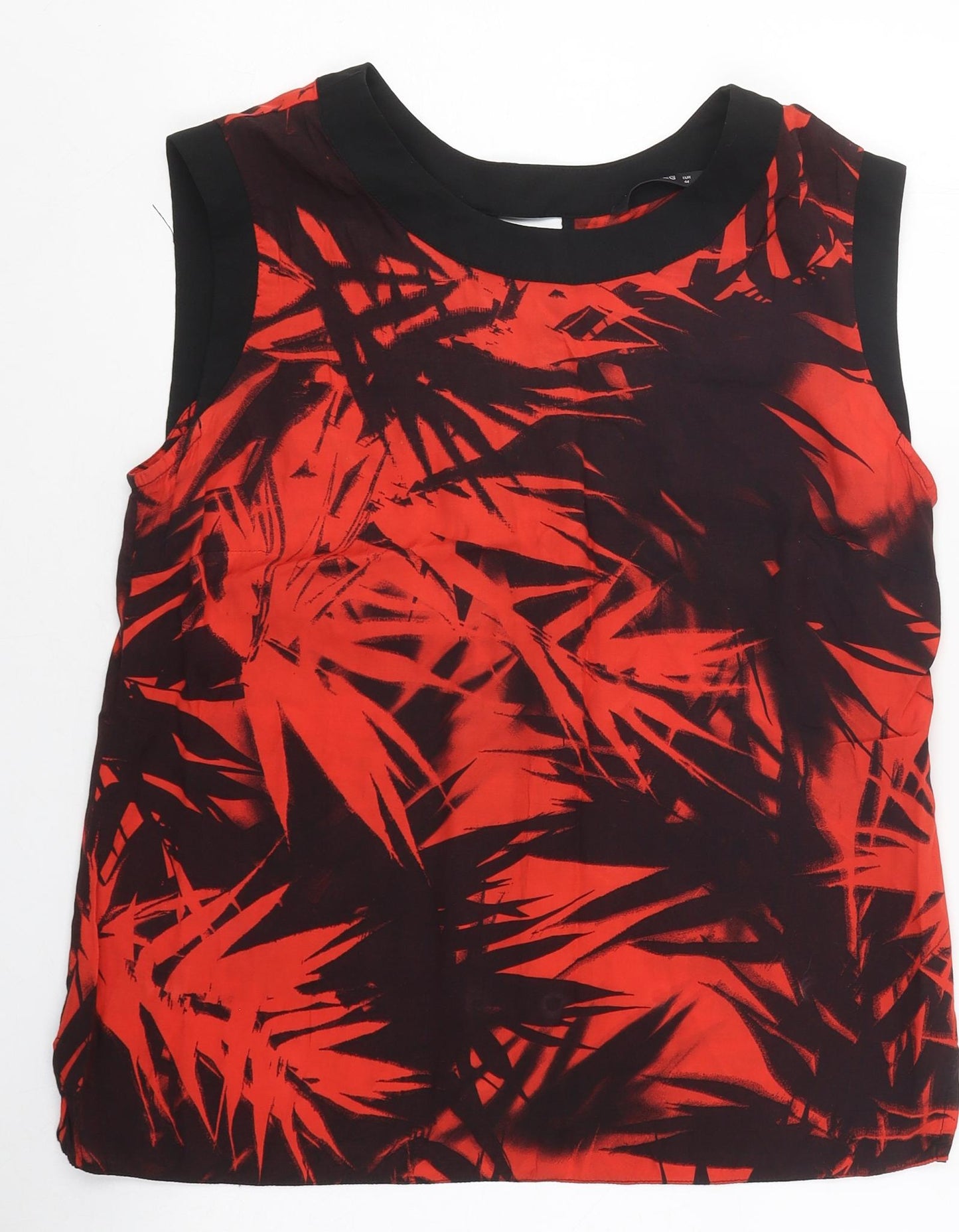 Dunnes Stores Womens Multicoloured Fair Isle Polyester Basic T-Shirt Size 16 Round Neck