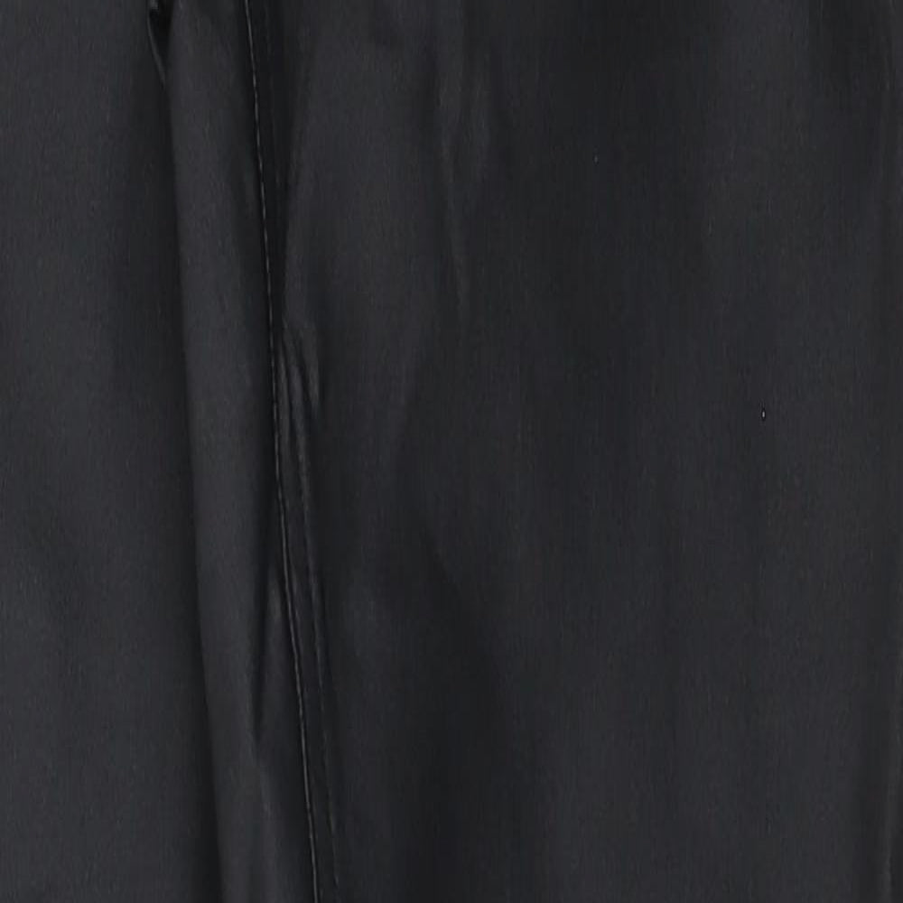 Marks and Spencer Womens Black Polyester Jegging Leggings Size 12 L37 in - Shiny