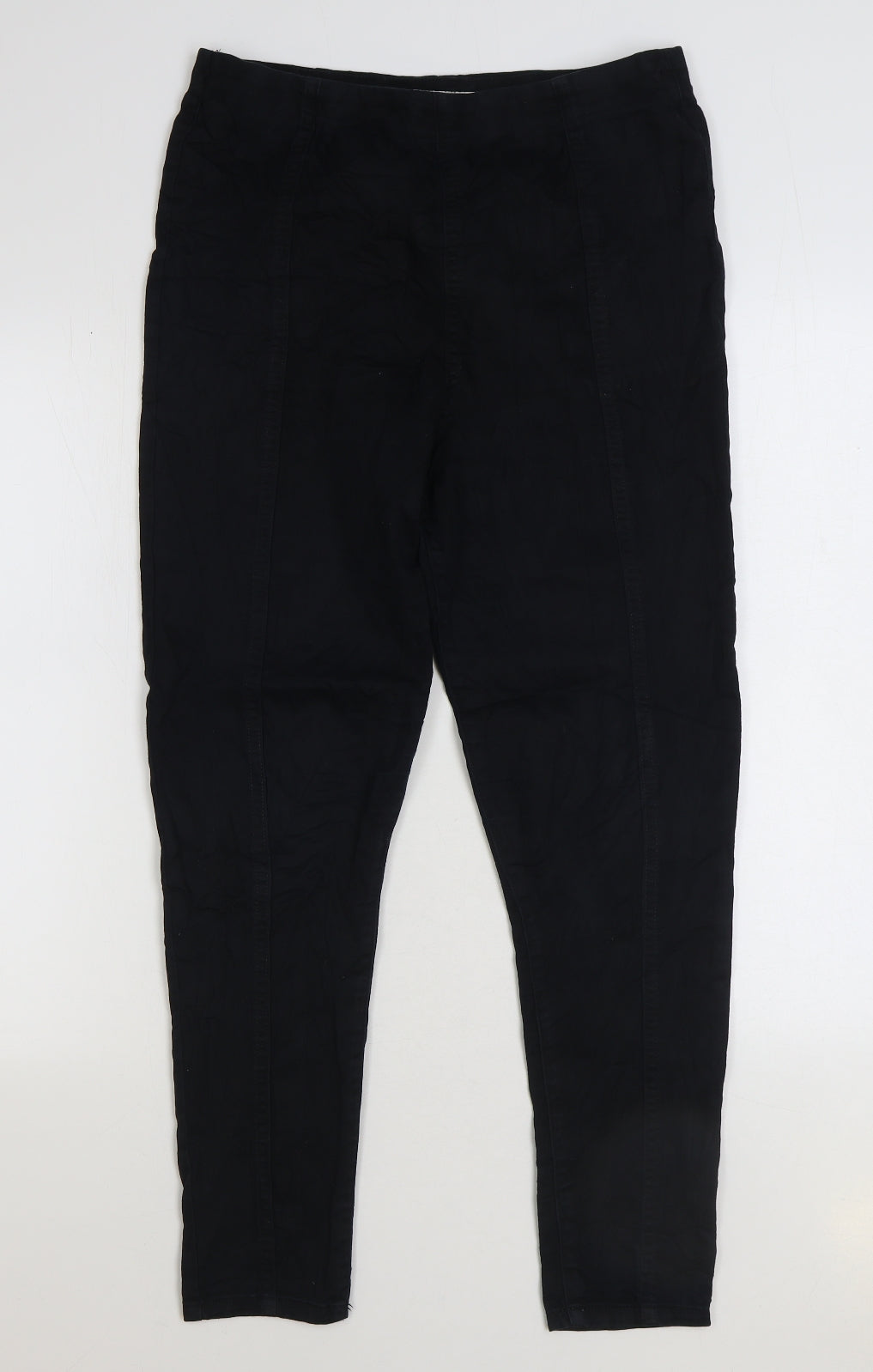 F&F Womens Black Cotton Jegging Jeans Size 14 L27 in Regular