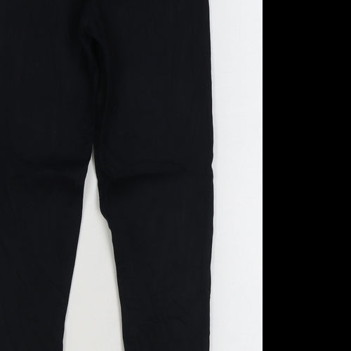 F&F Womens Black Cotton Jegging Jeans Size 14 L27 in Regular