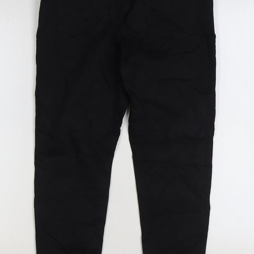 Marks and Spencer Womens Black Cotton Jegging Jeans Size 14 L26 in Regular