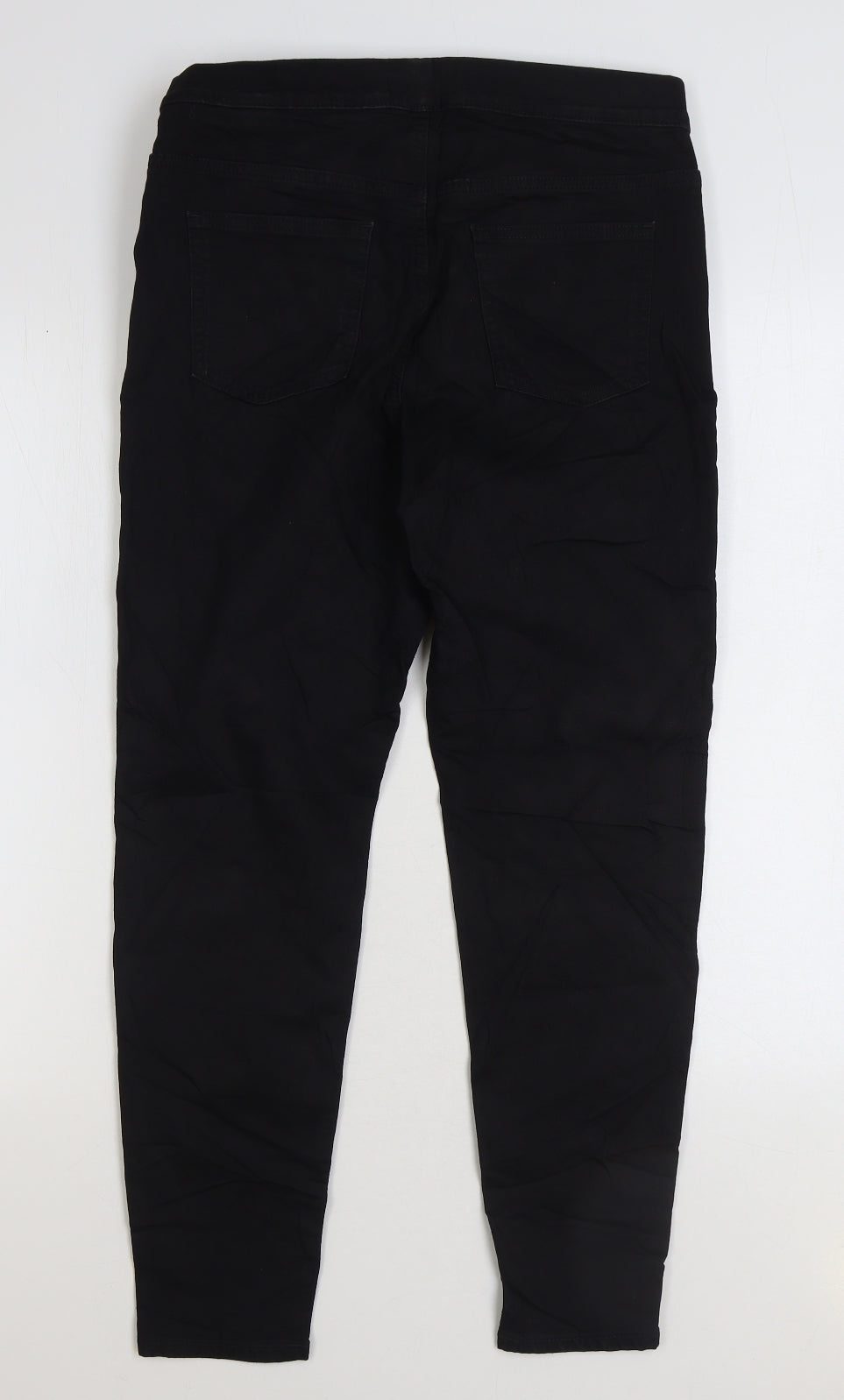 Marks and Spencer Womens Black Cotton Jegging Jeans Size 14 L26 in Regular