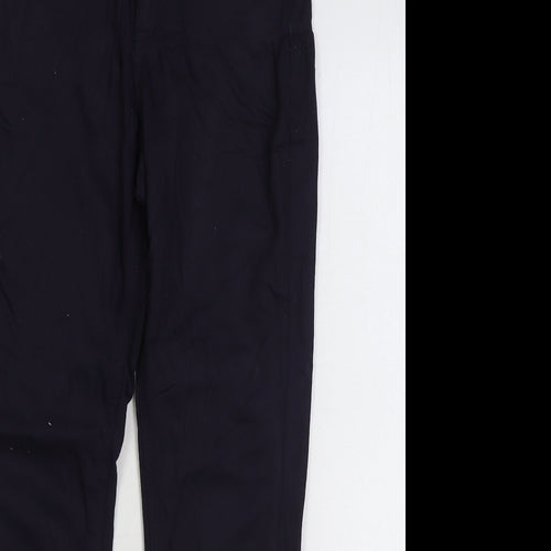 Marks and Spencer Womens Blue Cotton Skinny Jeans Size 10 L28 in Regular Zip