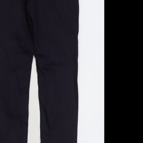 Marks and Spencer Womens Blue Cotton Skinny Jeans Size 10 L28 in Regular Zip