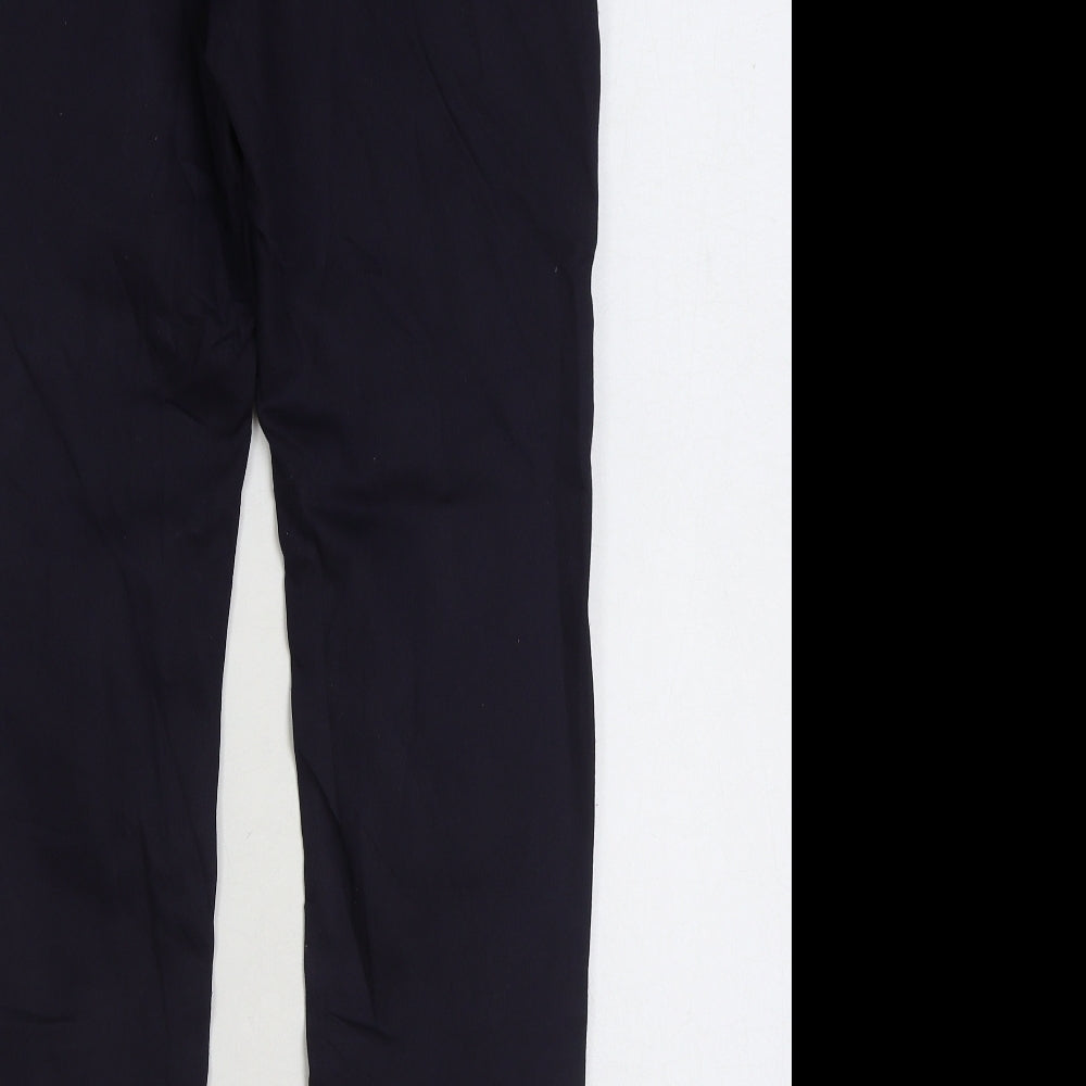 Marks and Spencer Womens Blue Cotton Skinny Jeans Size 10 L28 in Regular Zip