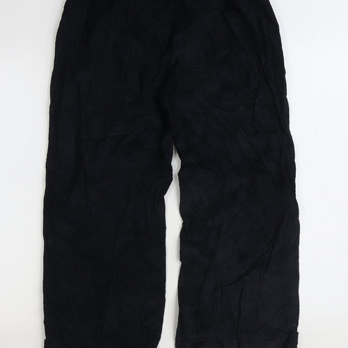 Khaadi Womens Blue Cotton Jogger Trousers Size 12 L25 in Regular - Cropped