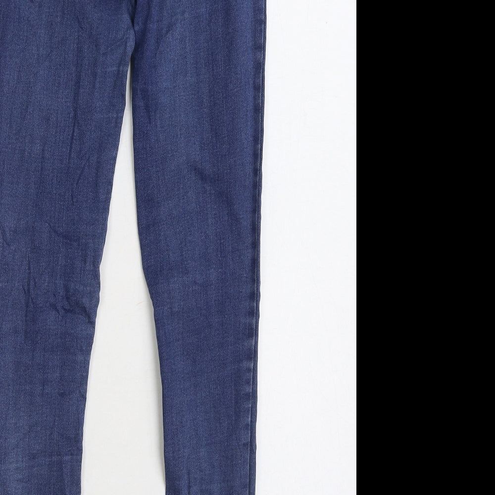 Very Girls Blue Cotton Jegging Jeans Size 13 Years Regular Pullover