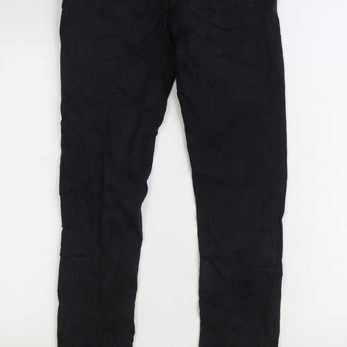 HOD Mens Black Cotton Skinny Jeans Size 26 in L31 in Regular Zip