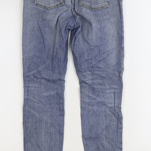Whistle Mens Blue Cotton Skinny Jeans Size 28 in L28 in Regular Zip