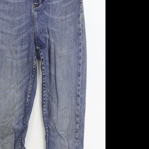 Whistle Mens Blue Cotton Skinny Jeans Size 28 in L28 in Regular Zip