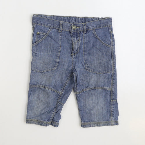 TU Boys Blue Cotton Straight Jeans Size 8 Years Regular Zip