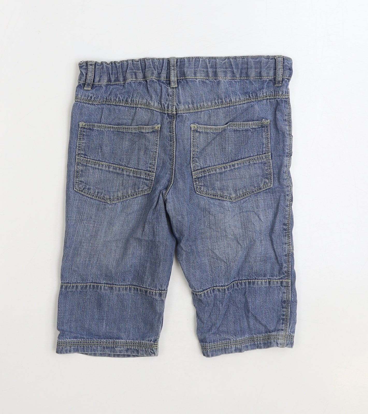 TU Boys Blue Cotton Straight Jeans Size 8 Years Regular Zip