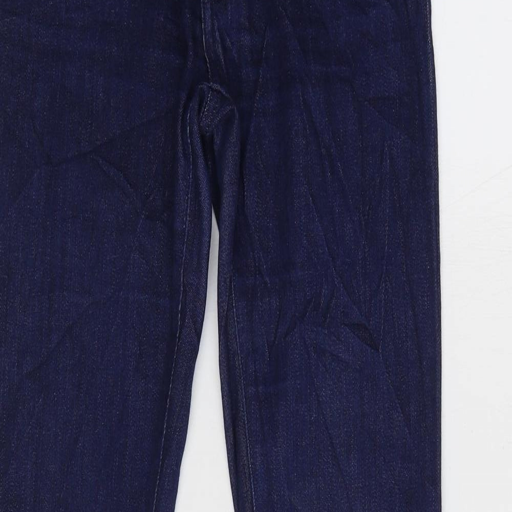 French Connection Womens Blue Cotton Flared Jeans Size 6 L32 in Regular Zip