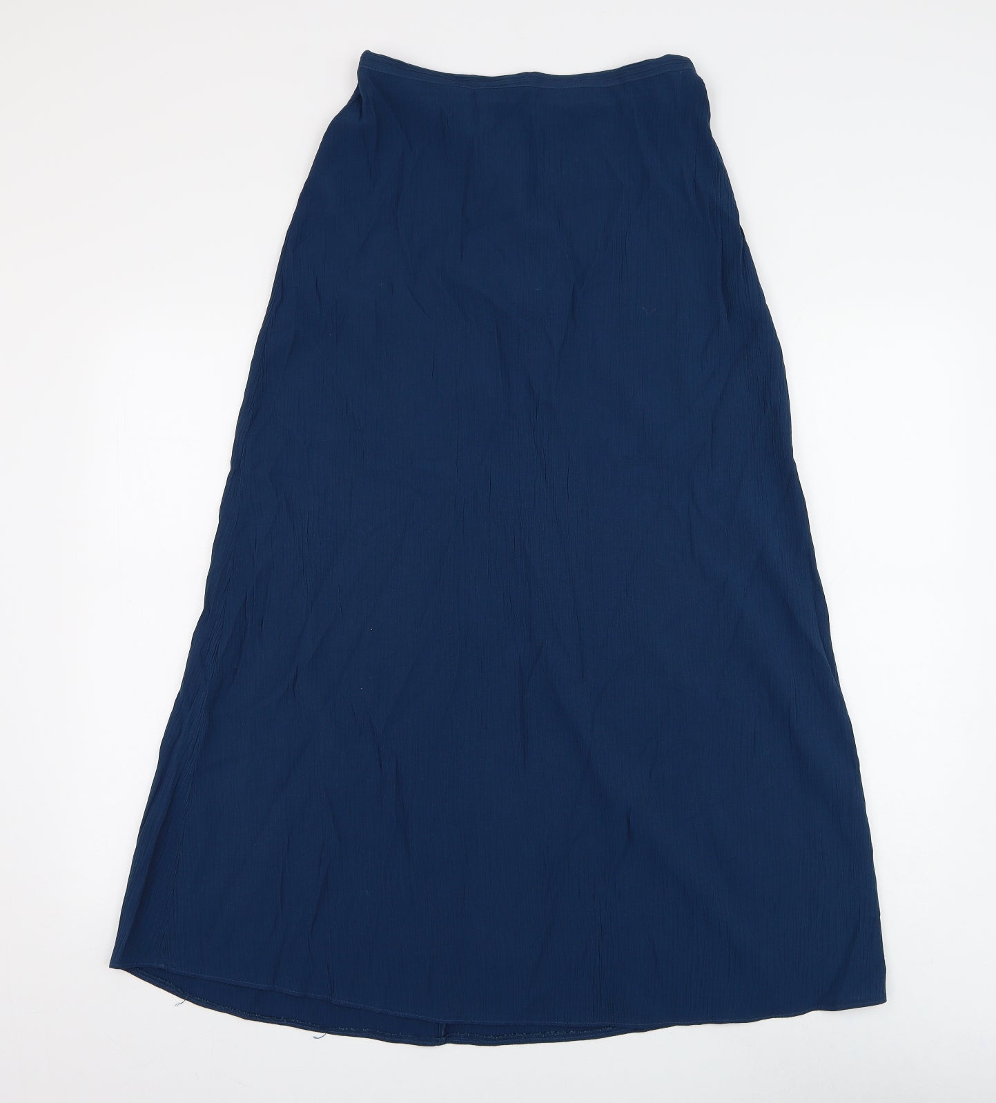 Miss Selfridge Womens Blue Polyester Maxi Skirt Size 10 Zip