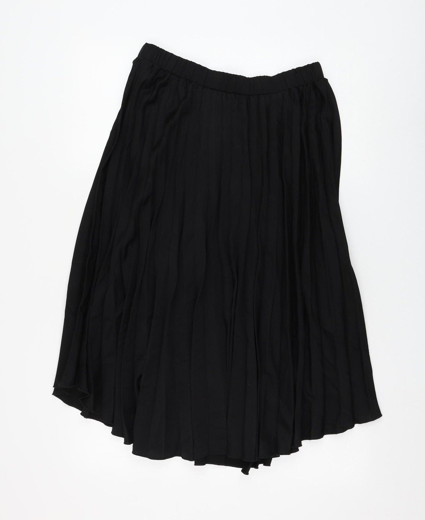SheIn Womens Black Polyester Pleated Skirt Size L
