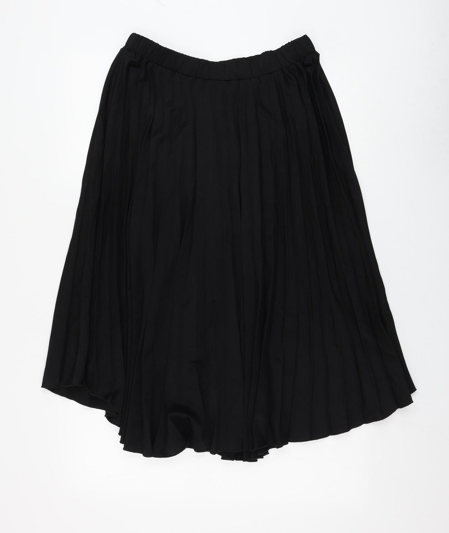 SheIn Womens Black Polyester Pleated Skirt Size L