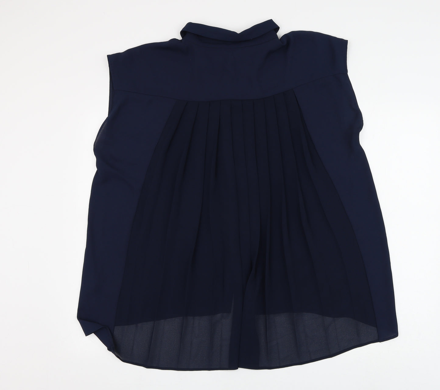Principles Womens Blue Polyester Basic Button-Up Size 16 Collared