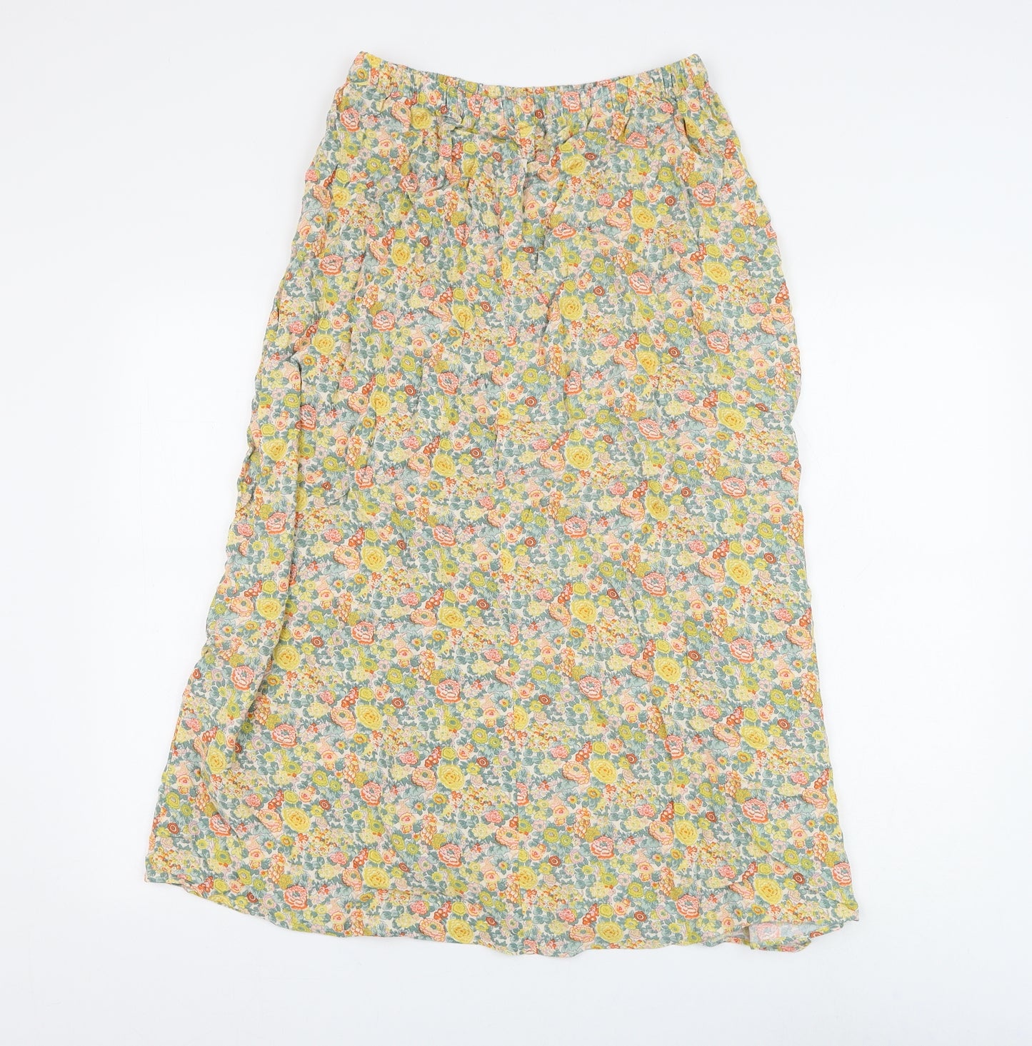 Marks and Spencer Womens Multicoloured Floral Polyester Flare Skirt Size 10