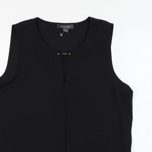 Primark Womens Black Polyester Camisole Tank Size 14 Scoop Neck