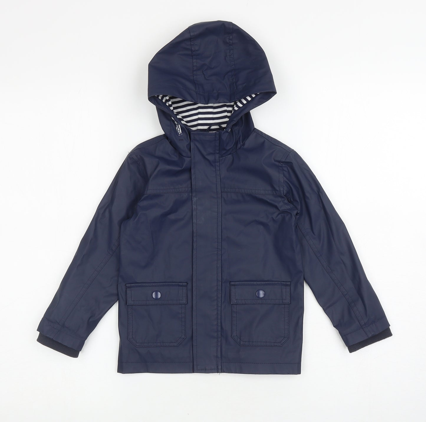 Nutmeg Boys Blue Quilted Coat Size 2-3 Years Zip