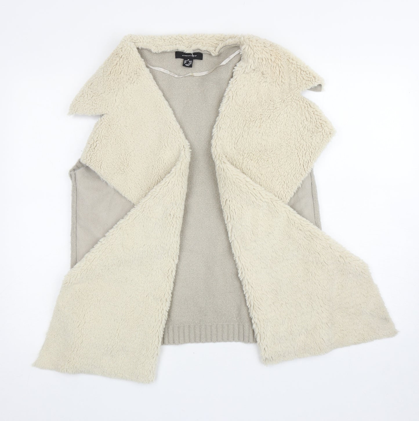 Atmosphere Womens Grey Gilet Waistcoat Size M