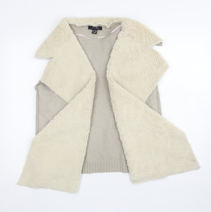 Atmosphere Womens Grey Gilet Waistcoat Size M