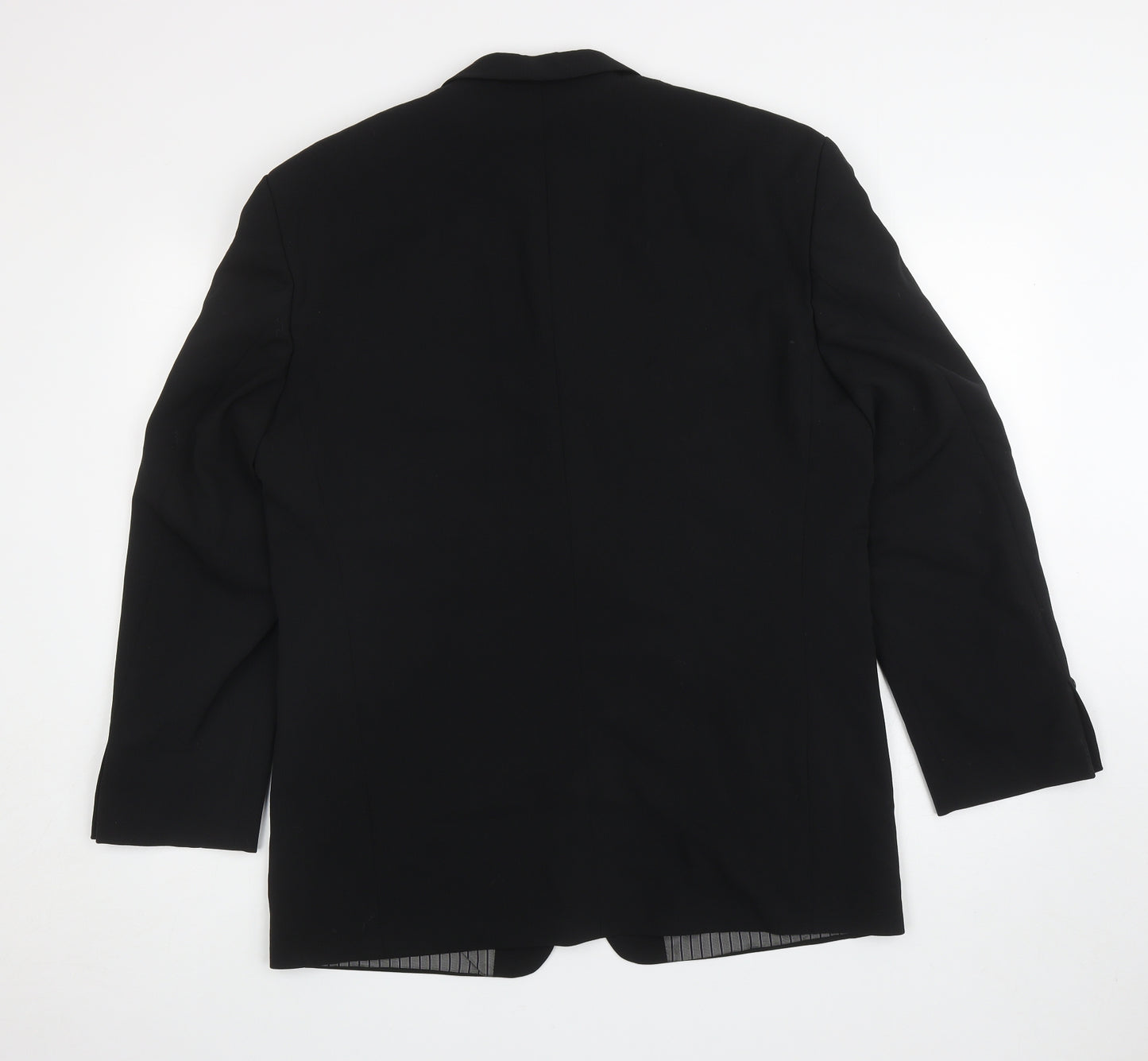 Benvenuto Mens Black Polyester Jacket Blazer Size 40